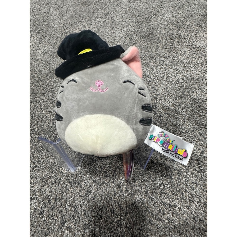 Squishmallows Flip-A-Mallows Halloween Tally Cat Witch Dante Devil Bat